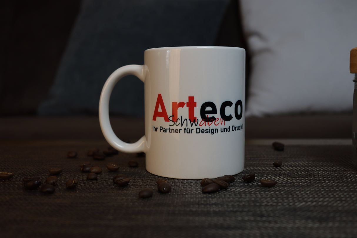 Hochwertige Tasse mit Firmenlogo / Bild - Ab 3,50€/Tasse
