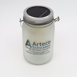 Werbeleuchtglas mit Metallgriff