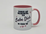 Tasse Valentinstag - mit Bild auf Hinterseite